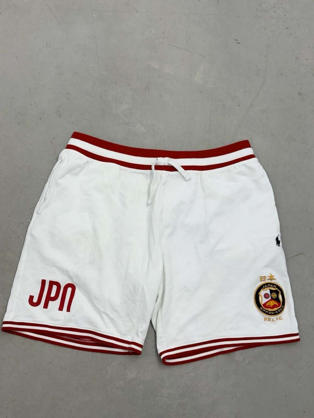 Polo Ralph Lauren P.R.L.F.C. Japan JPN Fleece Shorts White XXL